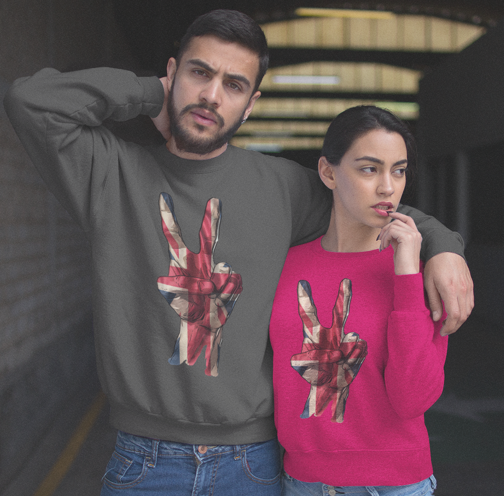 Union Jack Victory Patriotic UK Sweatshirt