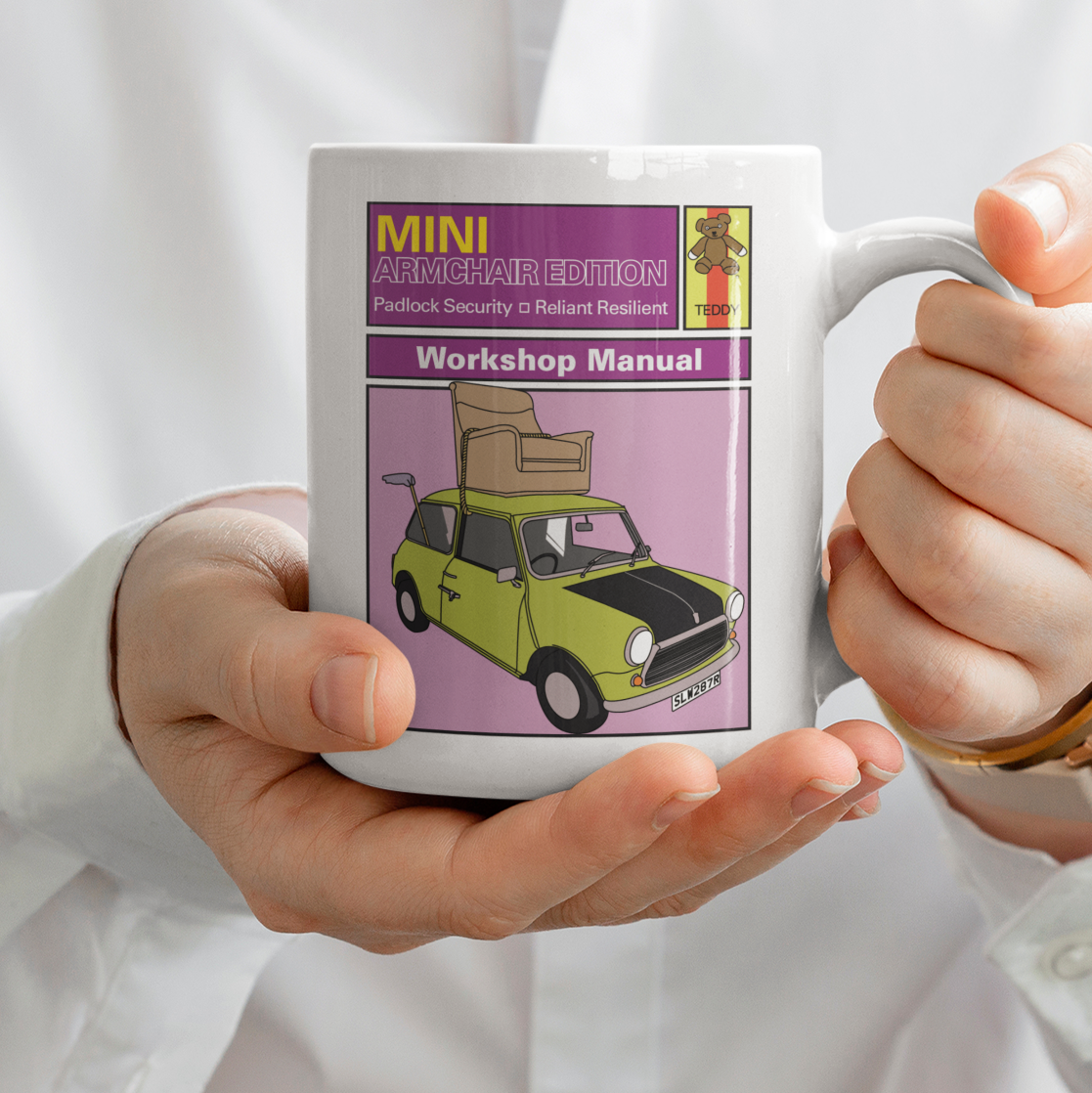 Mini Workshop Manual Funny British Comedy Mug
