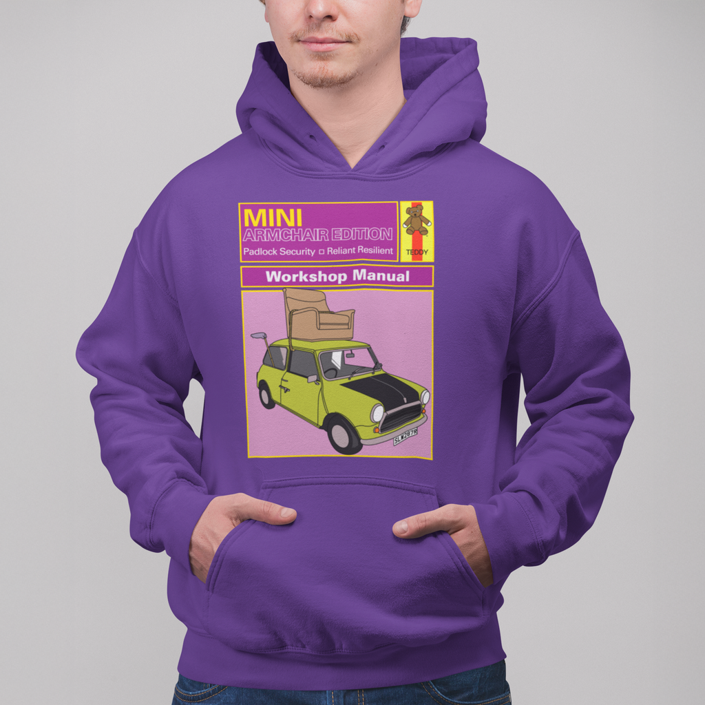 Mini Workshop Manual Funny British Comedy Hoodie