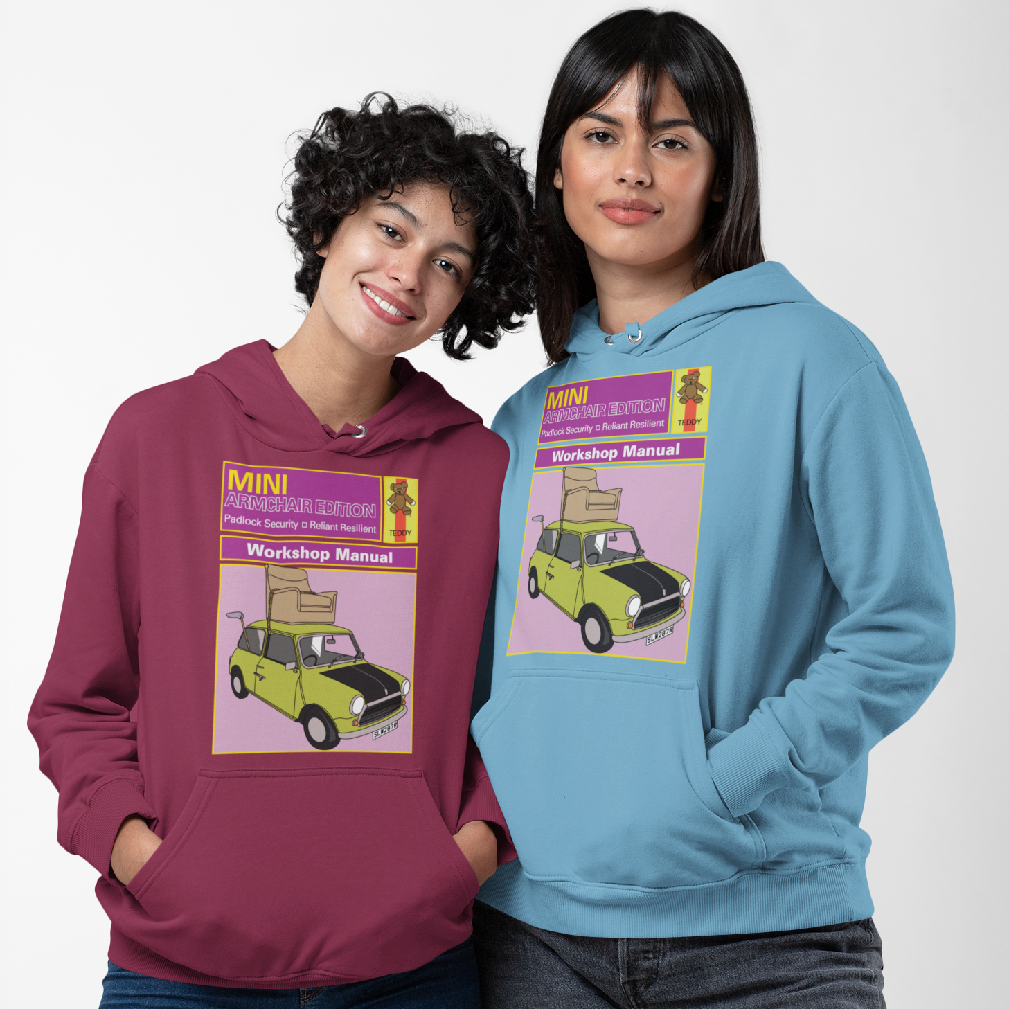 Mini Workshop Manual Funny British Comedy Hoodie