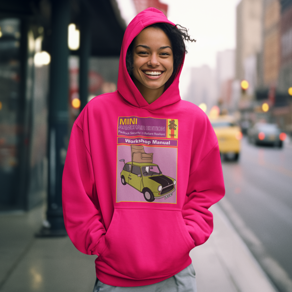 Mini Workshop Manual Funny British Comedy Hoodie