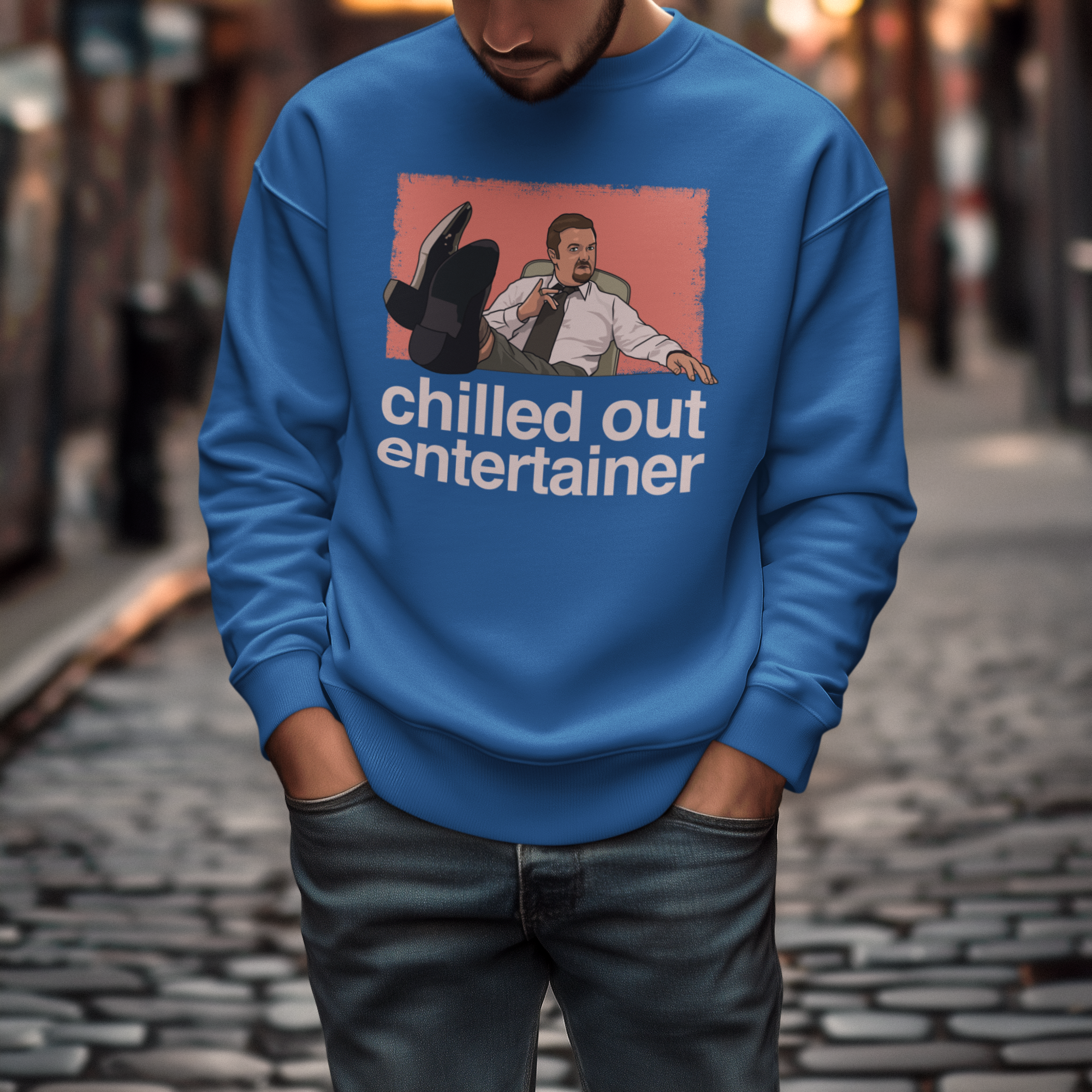 Chilled Out Entertainer British Comedy Sweatshirt