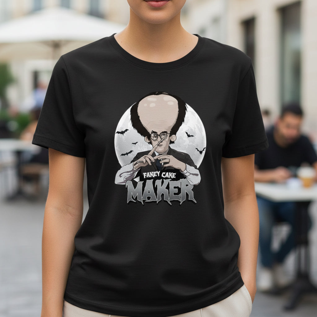 Fakey Cake Maker British Comedy T-Shirt