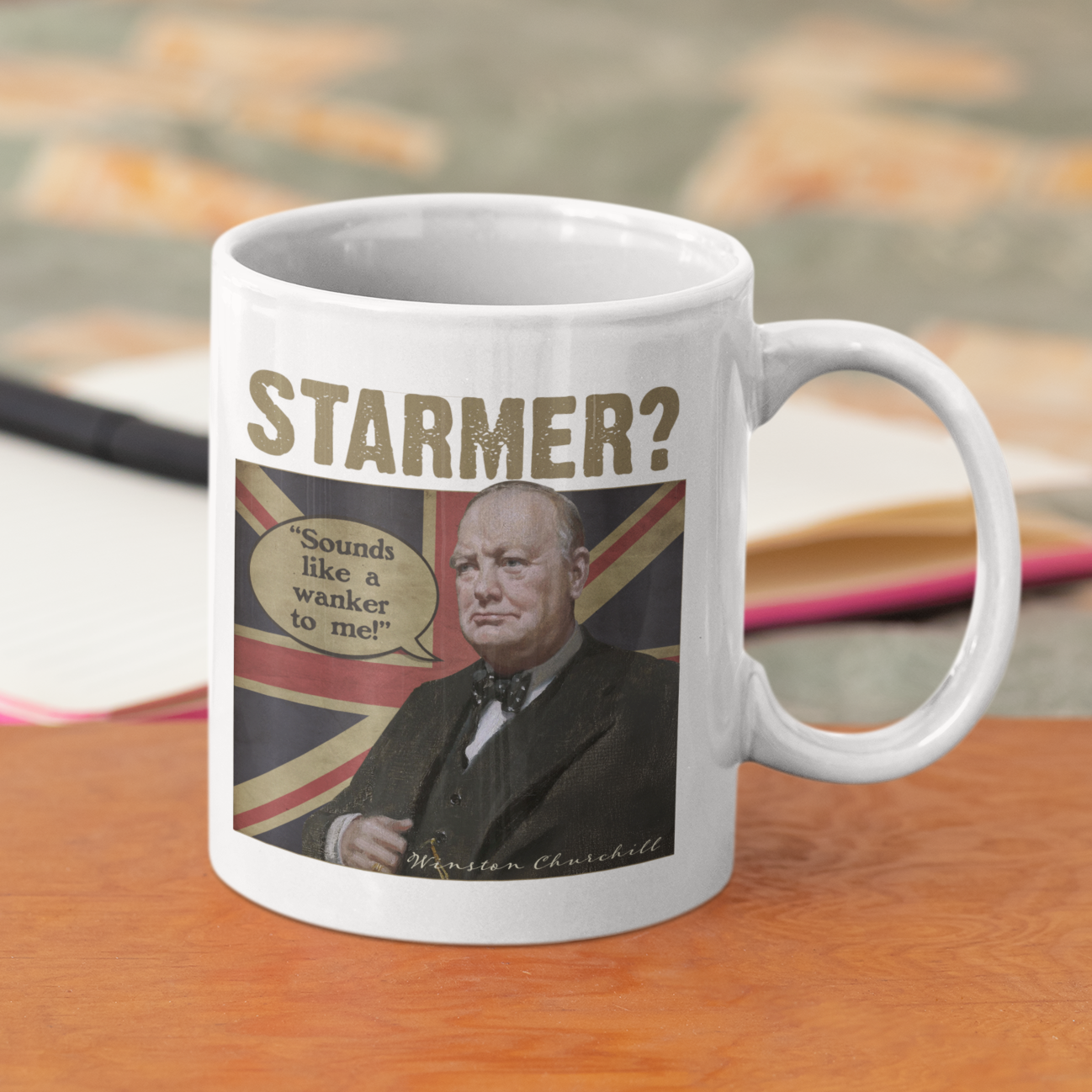 Churchill's Verdict on Starmer Funny Political Mug