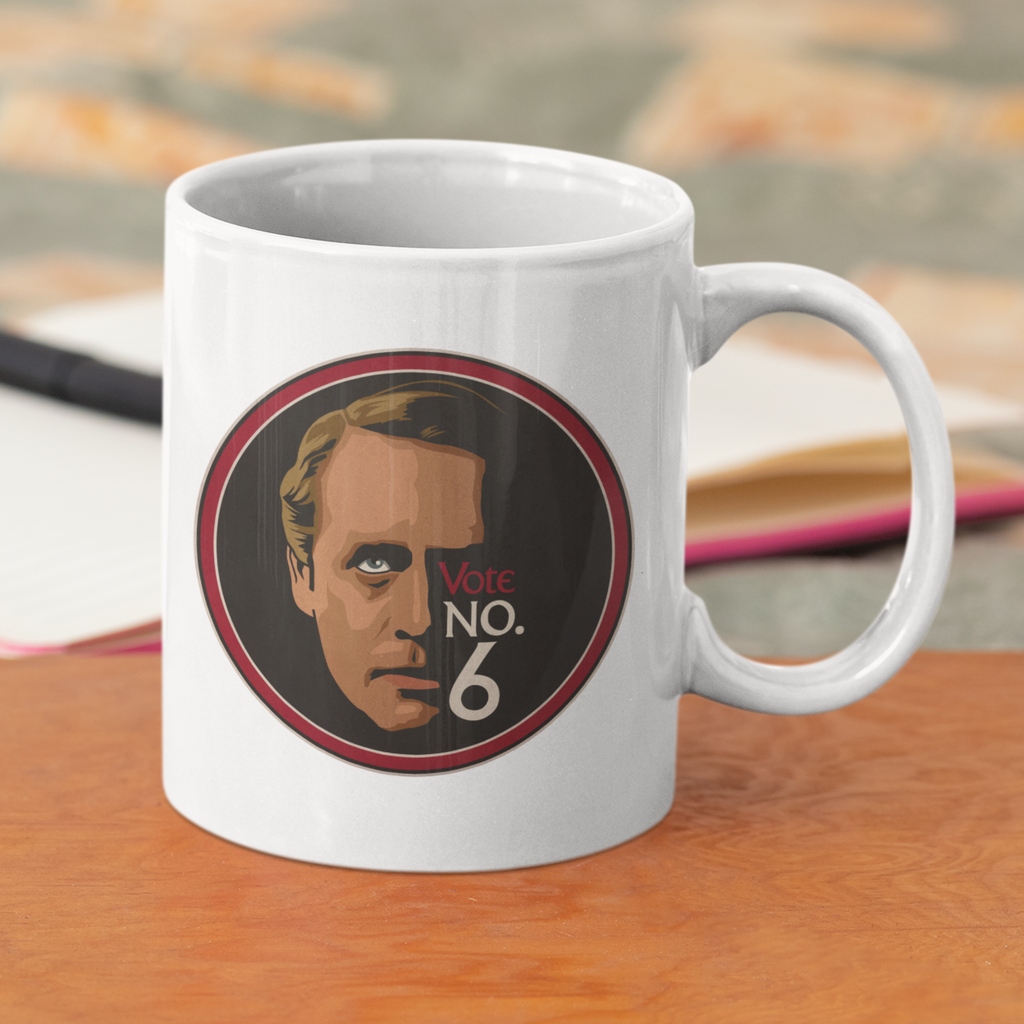 Vote Number Six British TV Mug