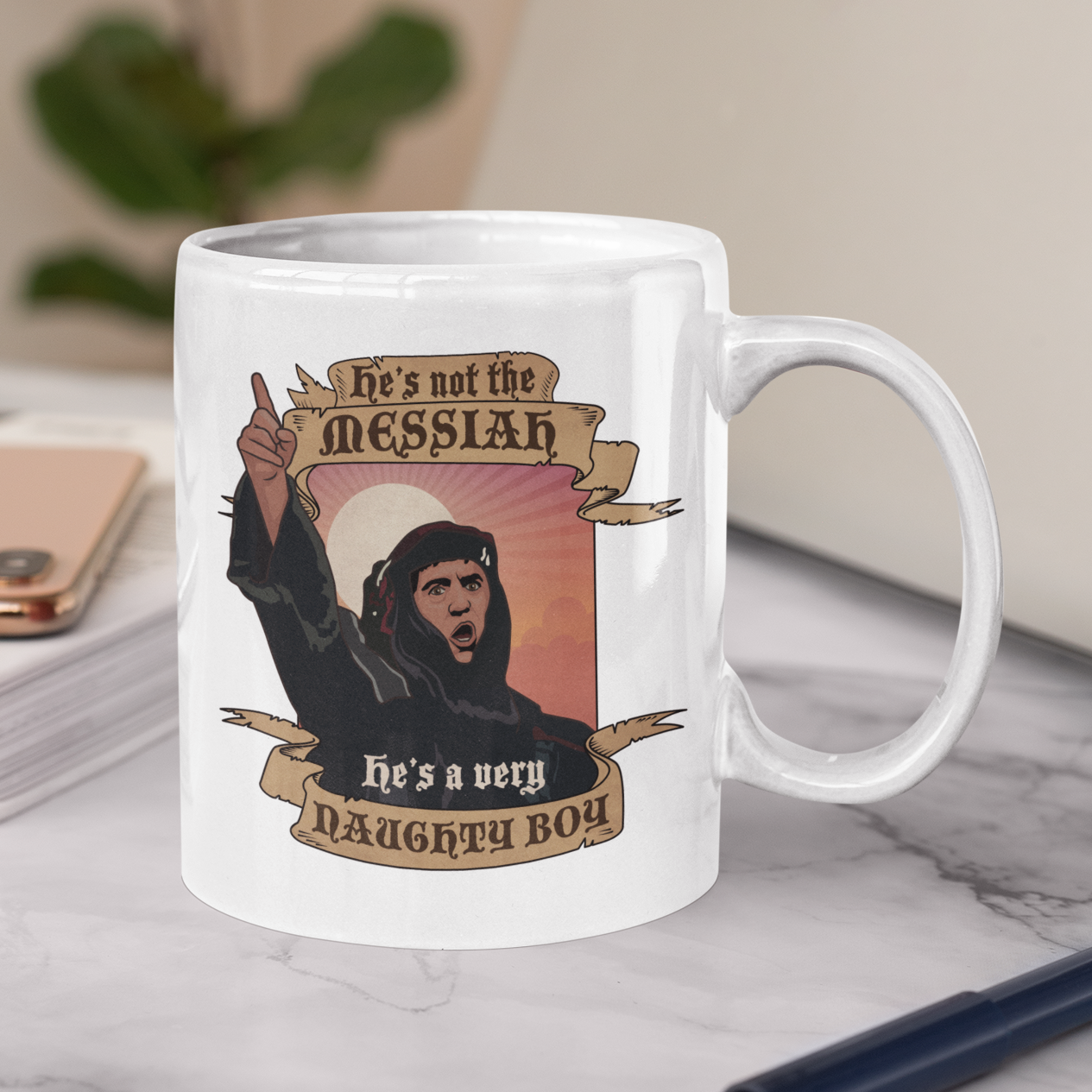 Not The Messiah British Comedy Mug