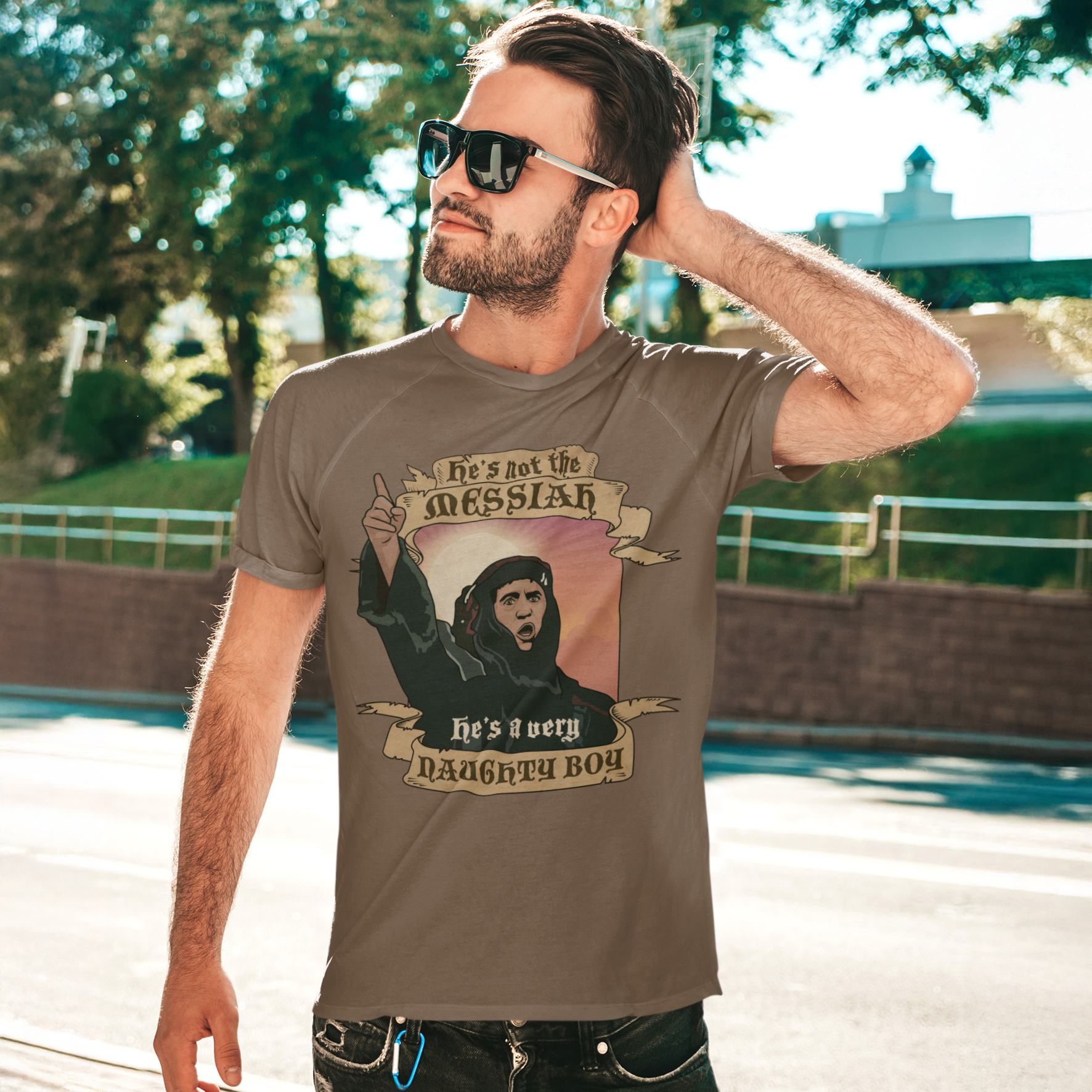 Not The Messiah British Comedy T-Shirt