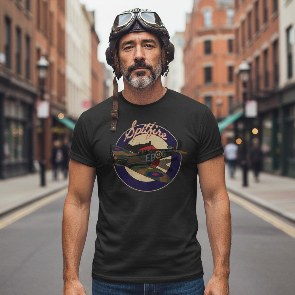 Spitifire Classic British Aircraft T-Shirt