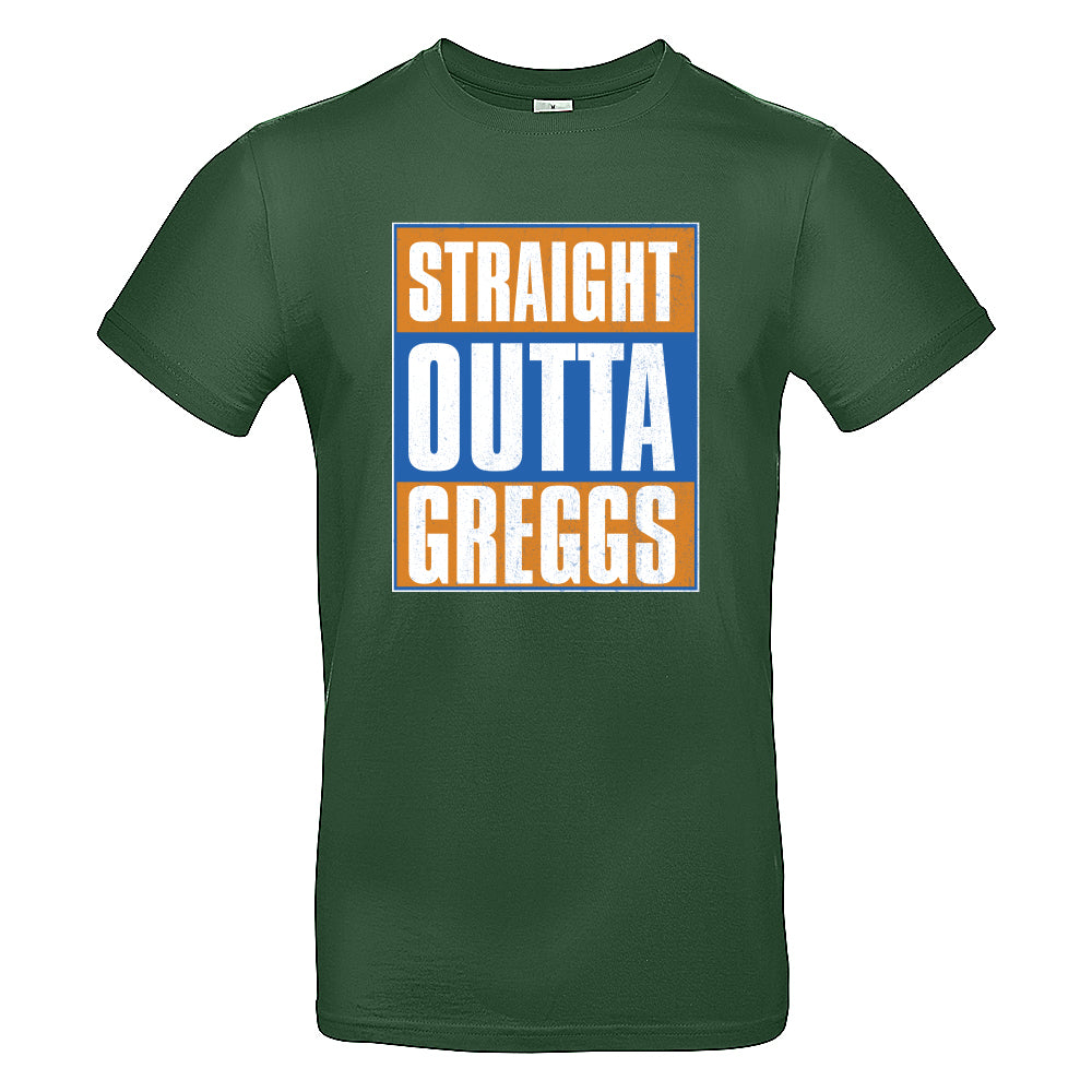 Straight Outta Greggs Funny British T-Shirt