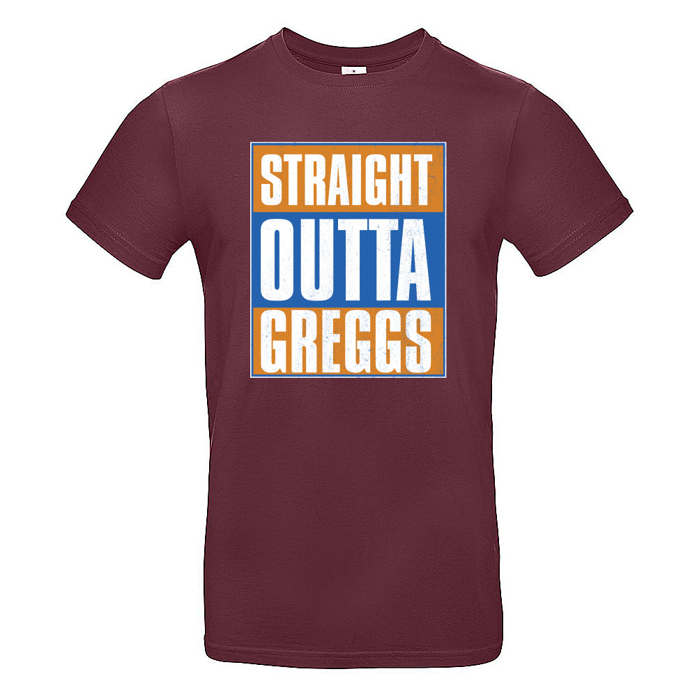 Straight Outta Greggs Funny British T-Shirt