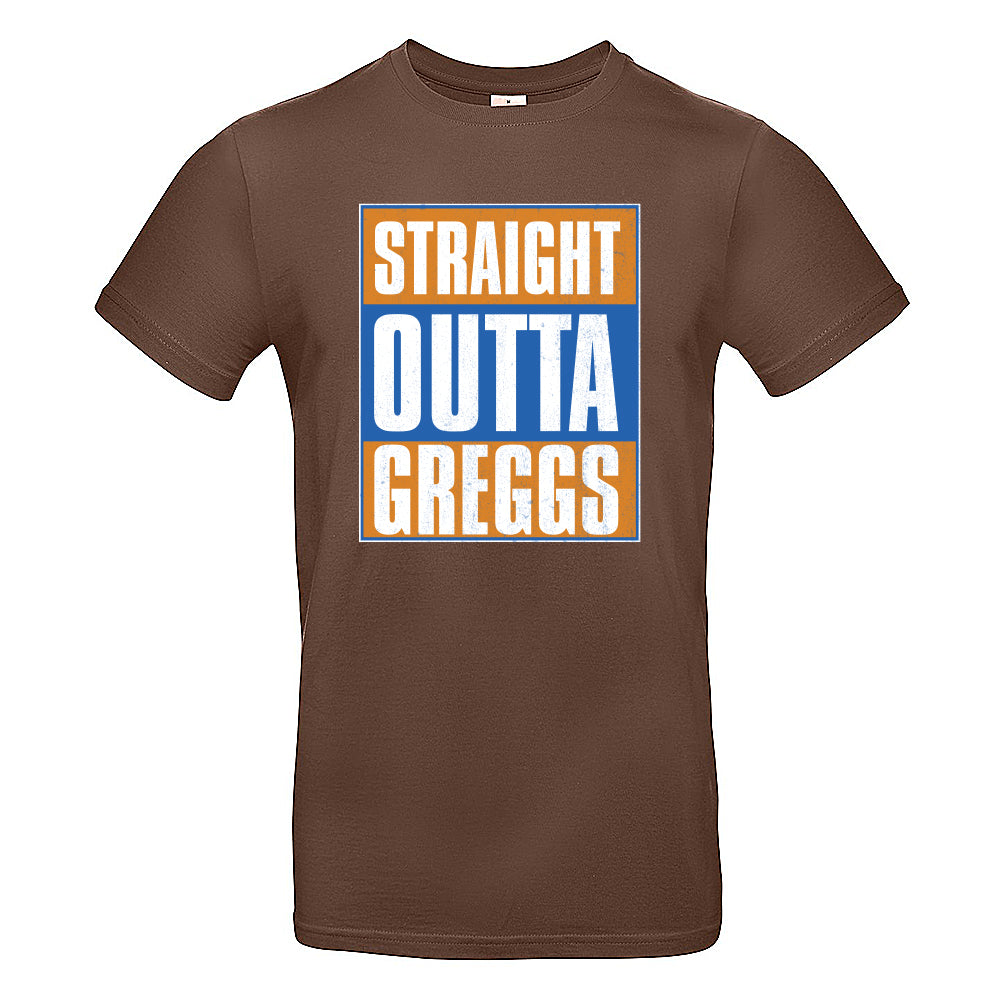 Straight Outta Greggs Funny British T-Shirt