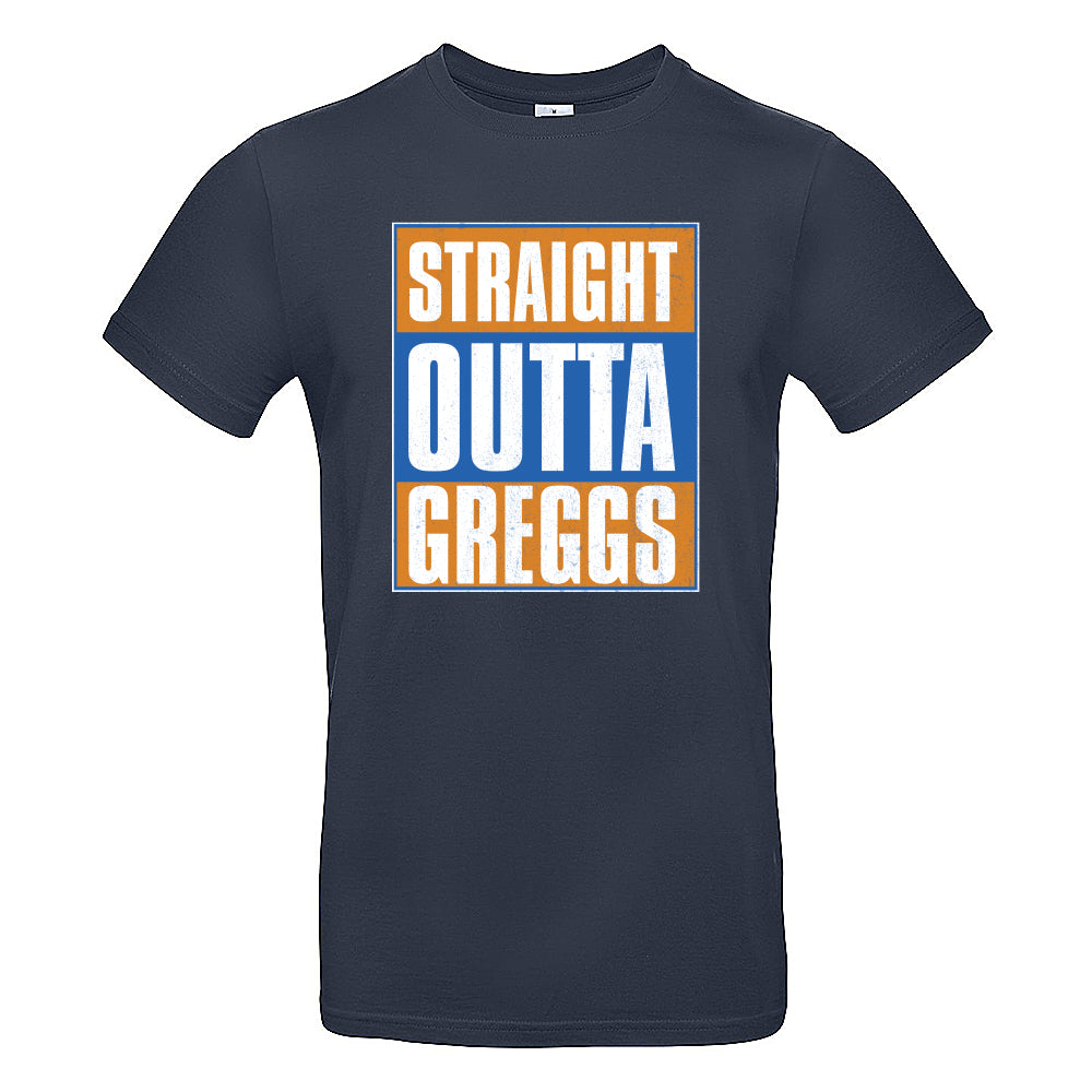 Straight Outta Greggs Funny British T-Shirt