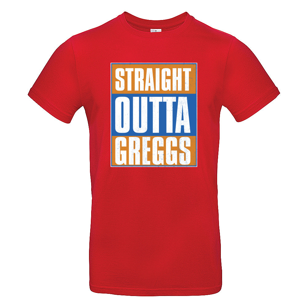 Straight Outta Greggs Funny British T-Shirt