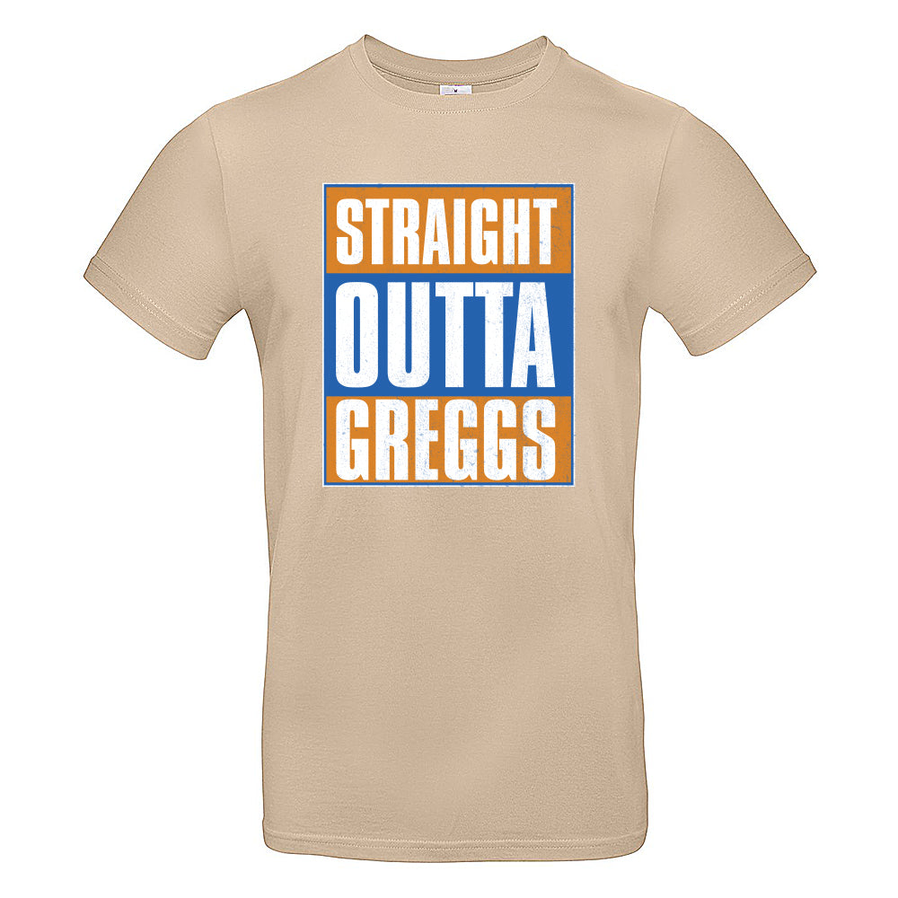 Straight Outta Greggs Funny British T-Shirt