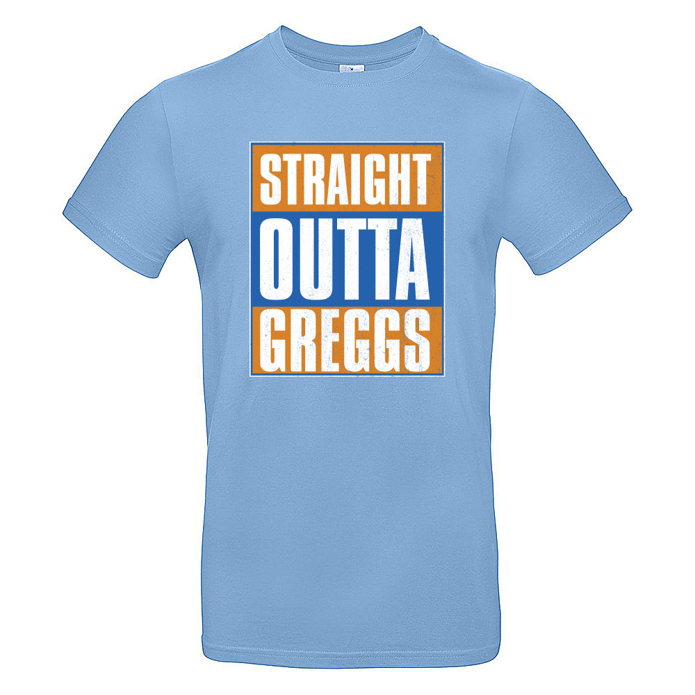 Straight Outta Greggs Funny British T-Shirt