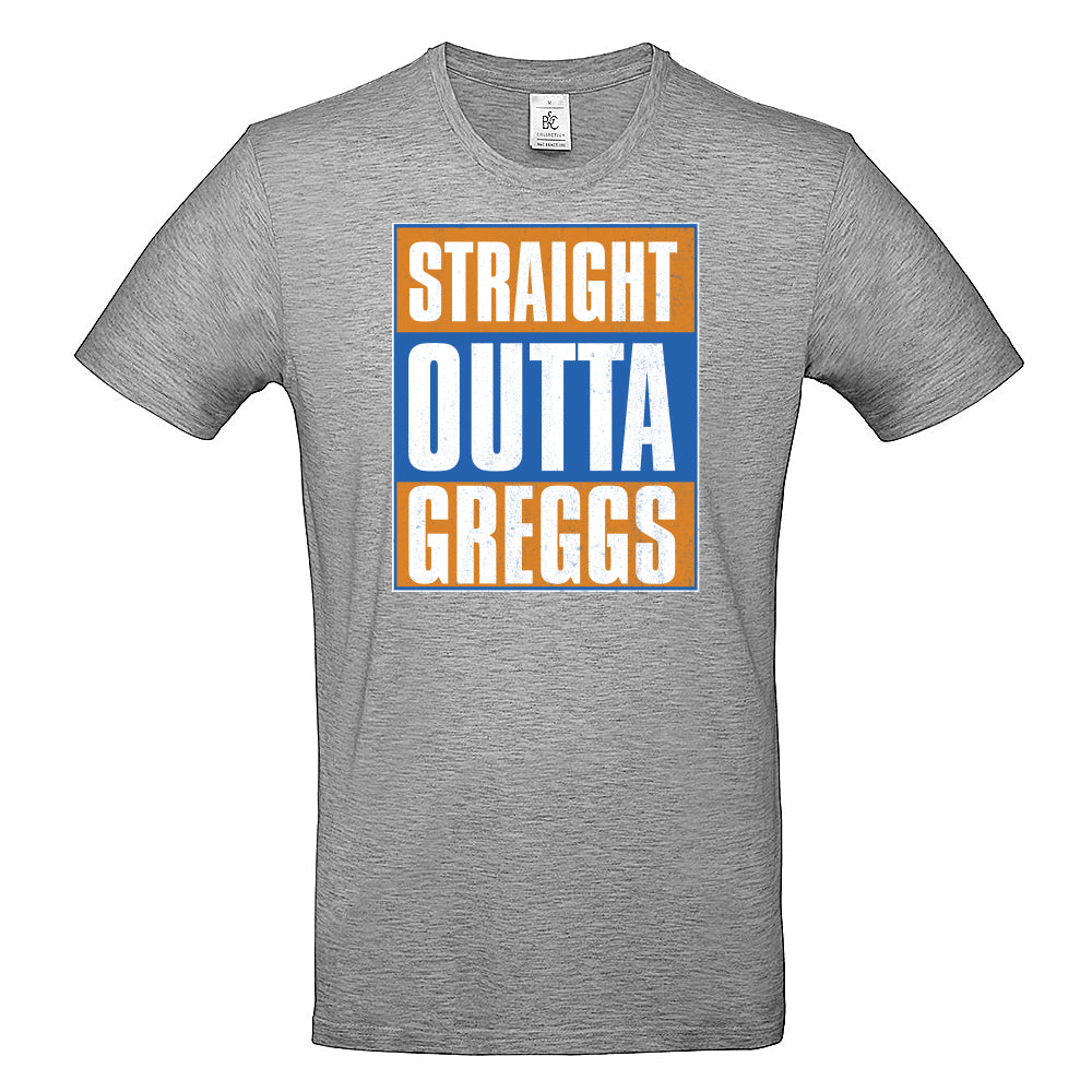 Straight Outta Greggs Funny British T-Shirt