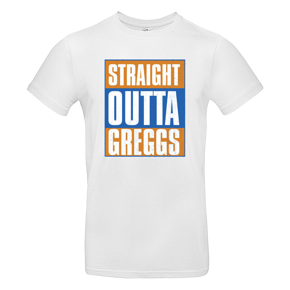 Straight Outta Greggs Funny British T-Shirt