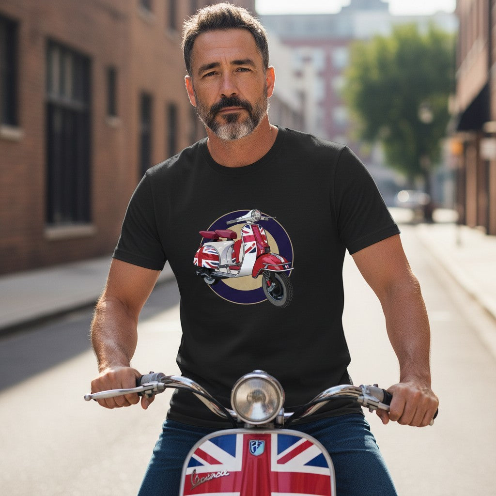 Moped Union Jack Motoring T-Shirt