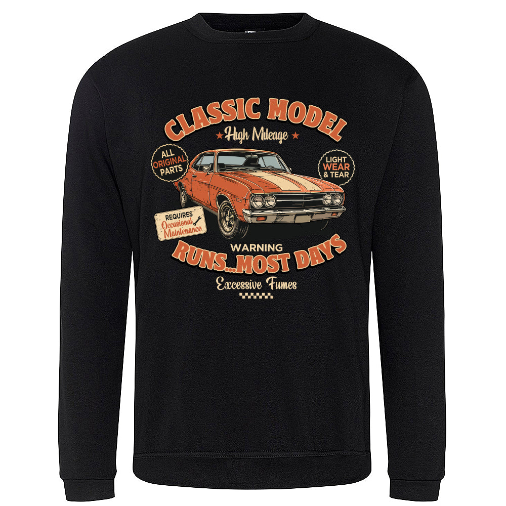 Classic Model Funny Motoring Sweatshirt