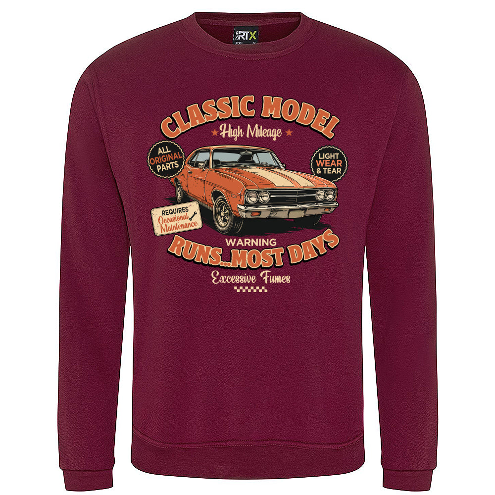 Classic Model Funny Motoring Sweatshirt