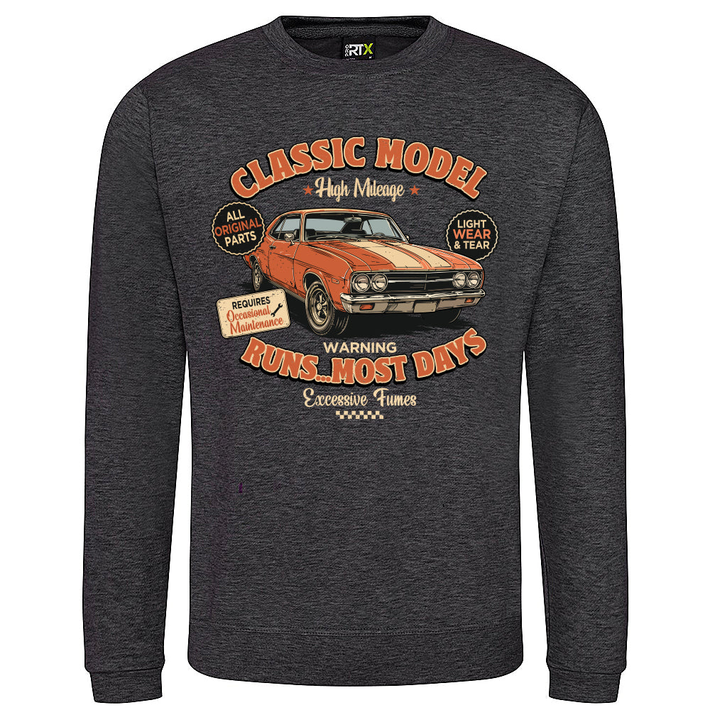Classic Model Funny Motoring Sweatshirt
