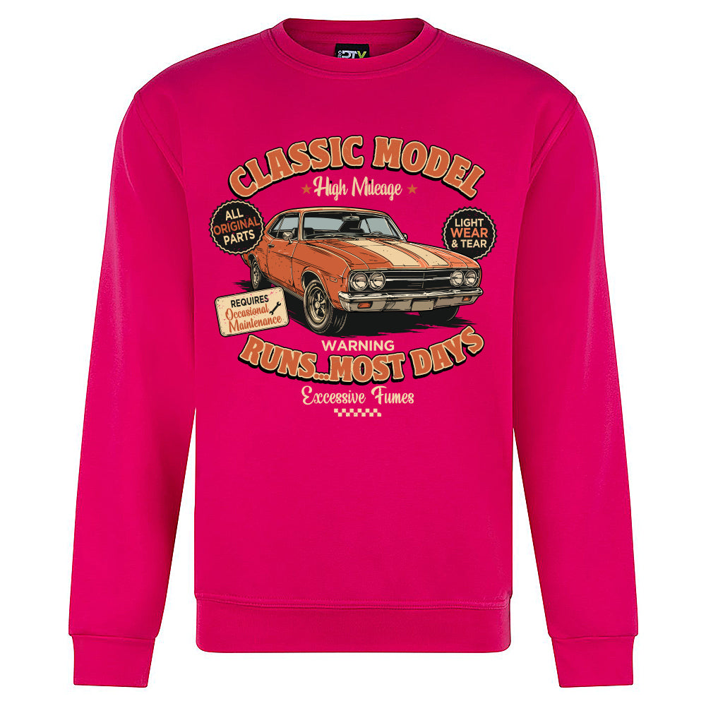 Classic Model Funny Motoring Sweatshirt