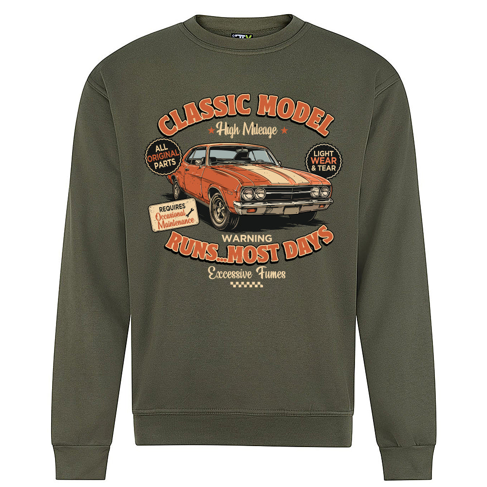 Classic Model Funny Motoring Sweatshirt