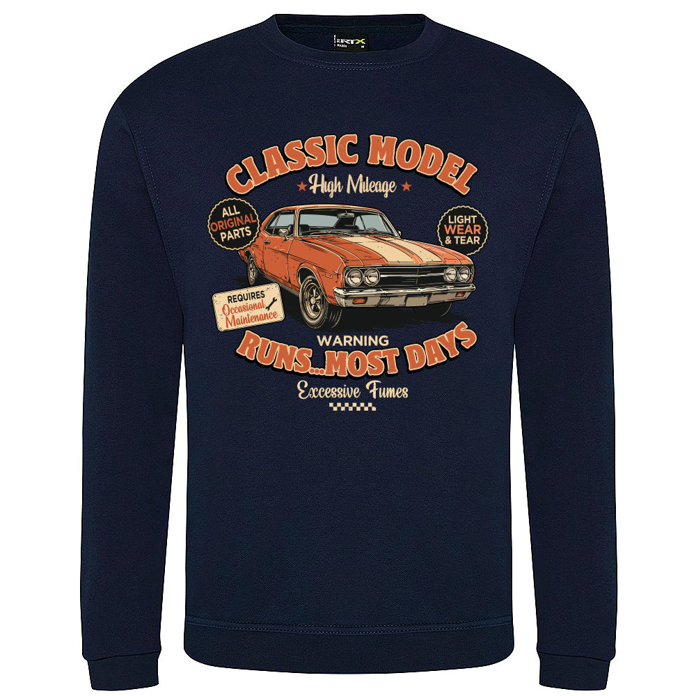 Classic Model Funny Motoring Sweatshirt