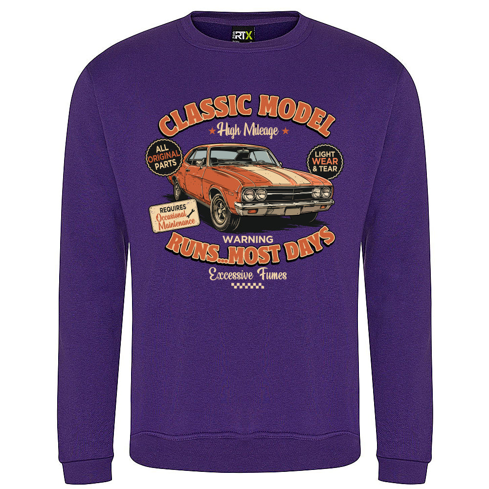 Classic Model Funny Motoring Sweatshirt