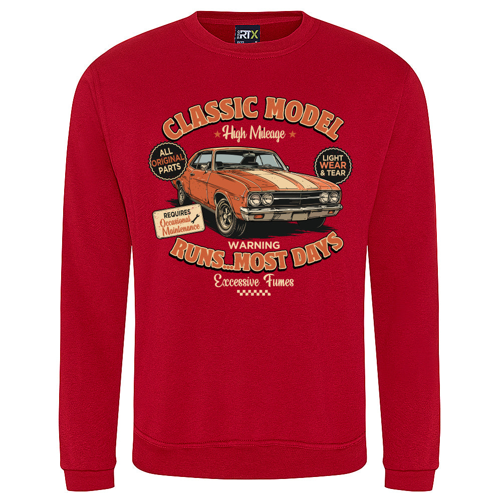 Classic Model Funny Motoring Sweatshirt