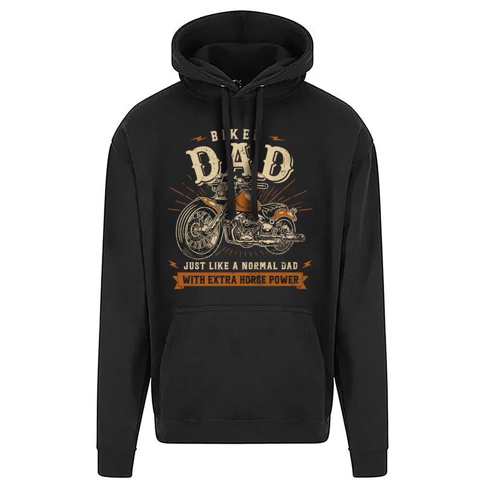 Biker Dad Motorbike Hoodie