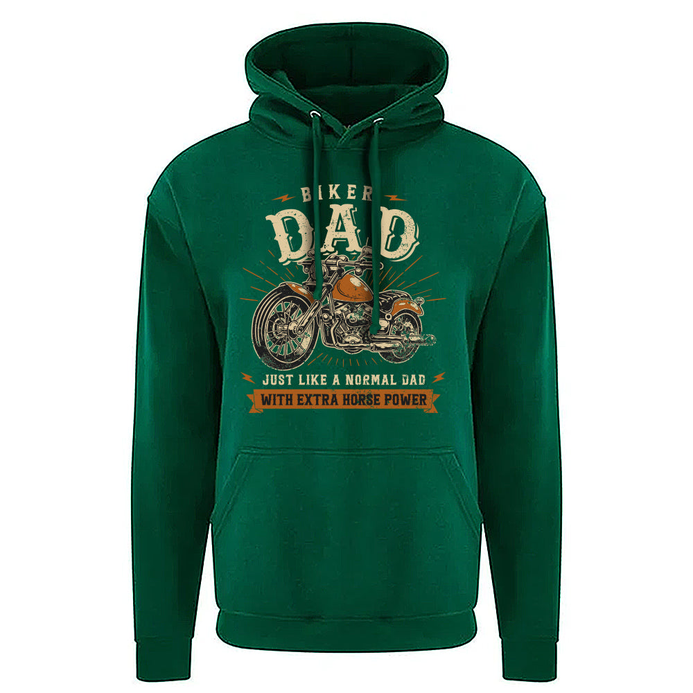 Biker Dad Motorbike Hoodie