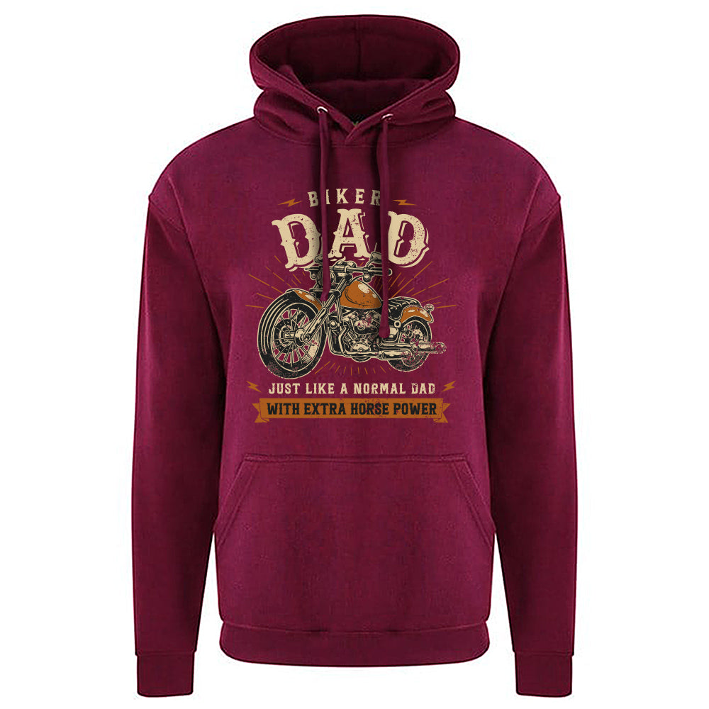 Biker Dad Motorbike Hoodie