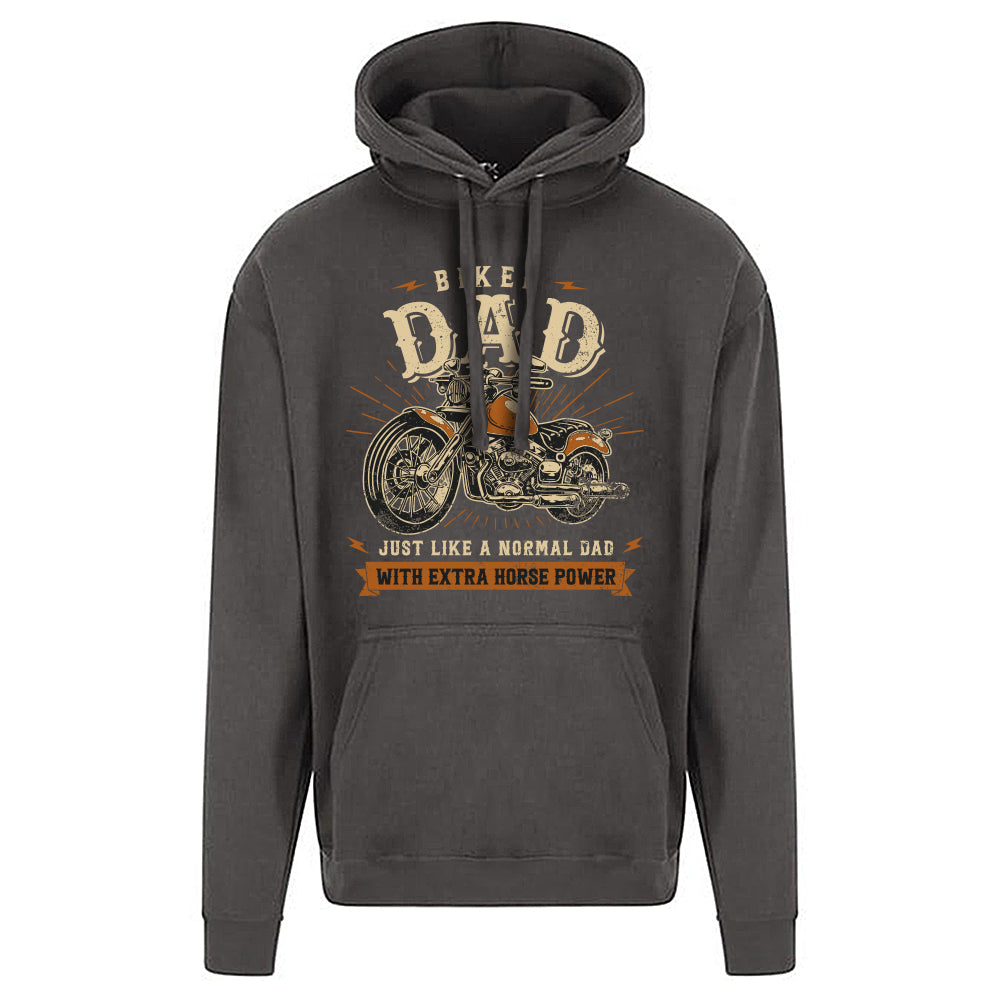 Biker Dad Motorbike Hoodie