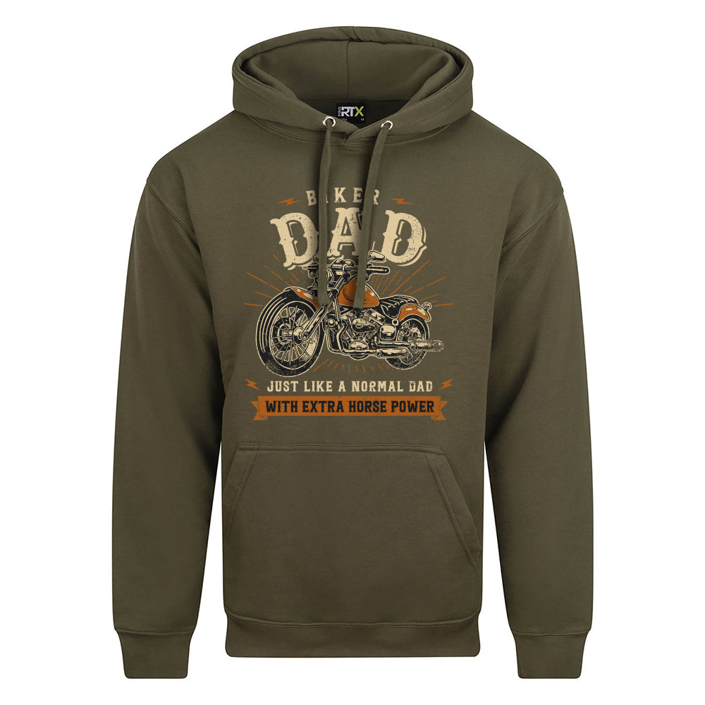 Biker Dad Motorbike Hoodie