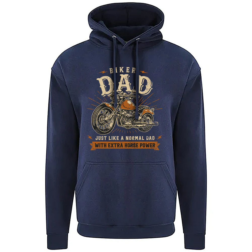 Biker Dad Motorbike Hoodie