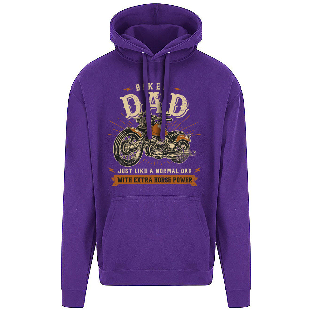 Biker Dad Motorbike Hoodie