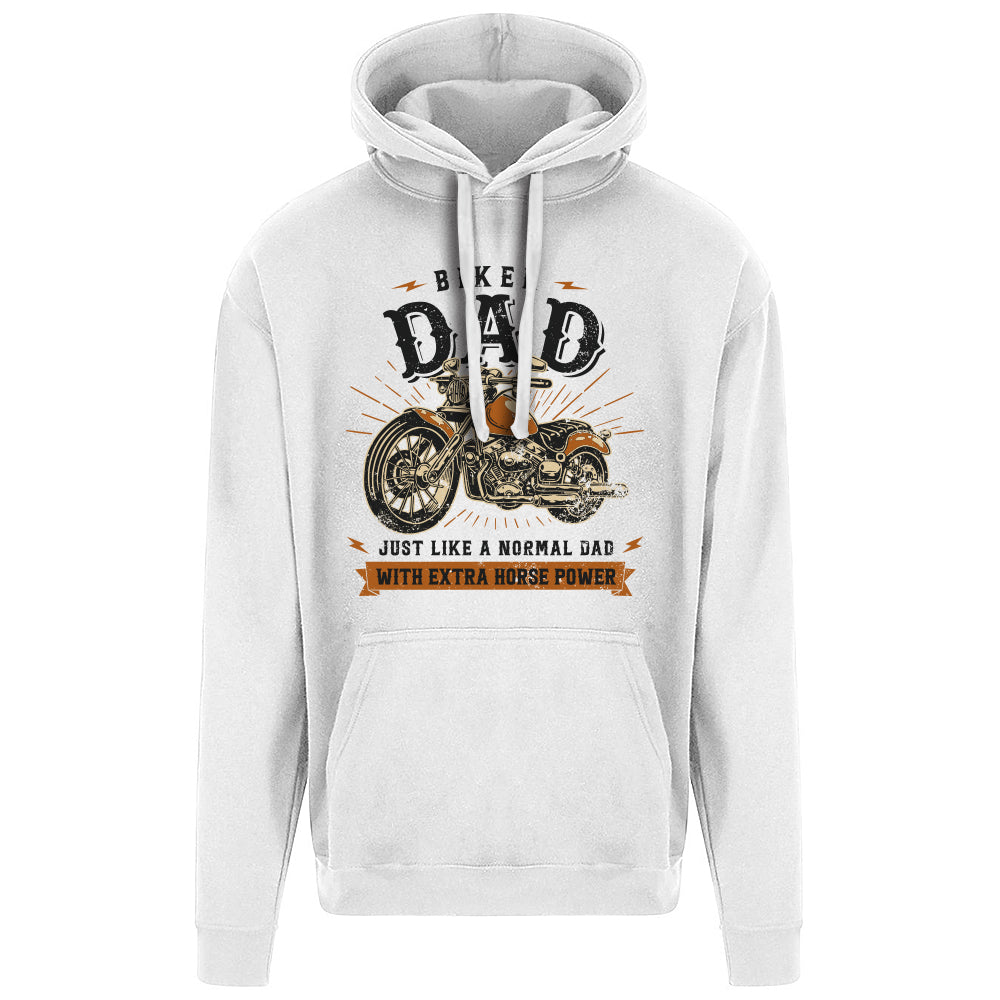 Biker Dad Motorbike Hoodie