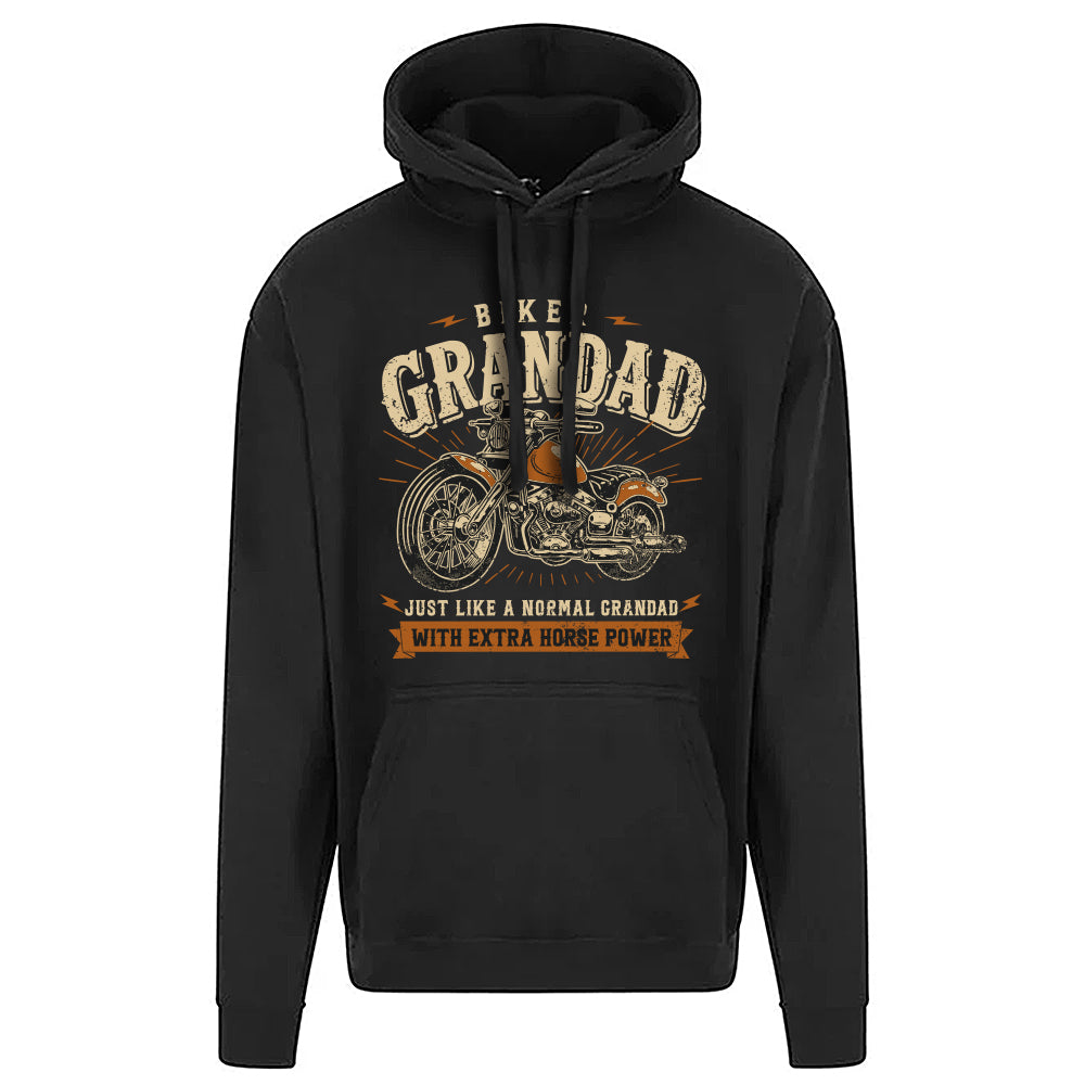 Biker Grandad Motorbike Hoodie
