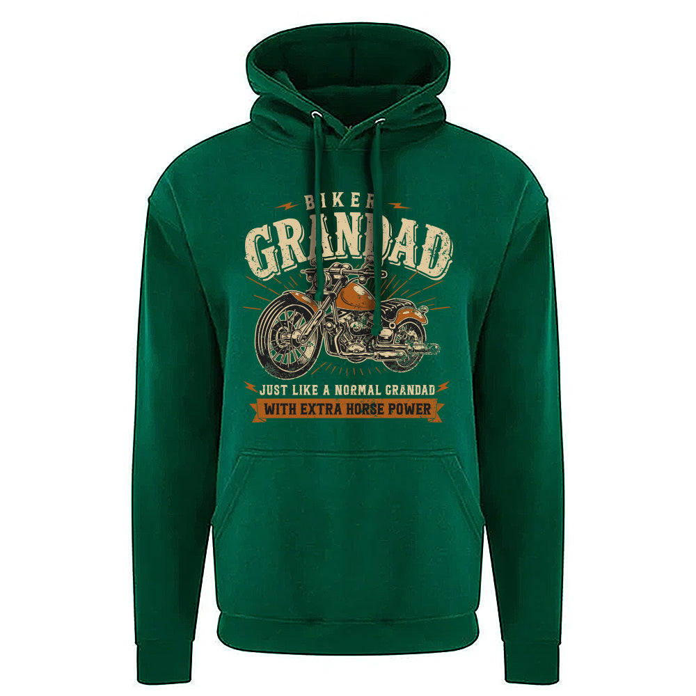 Biker Grandad Motorbike Hoodie
