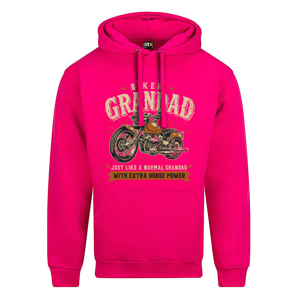 Biker Grandad Motorbike Hoodie