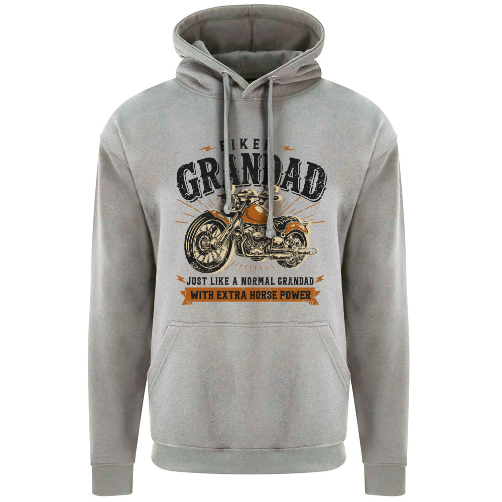 Biker Grandad Motorbike Hoodie
