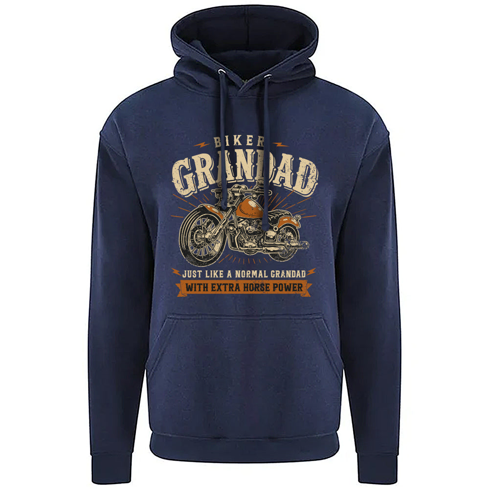 Biker Grandad Motorbike Hoodie