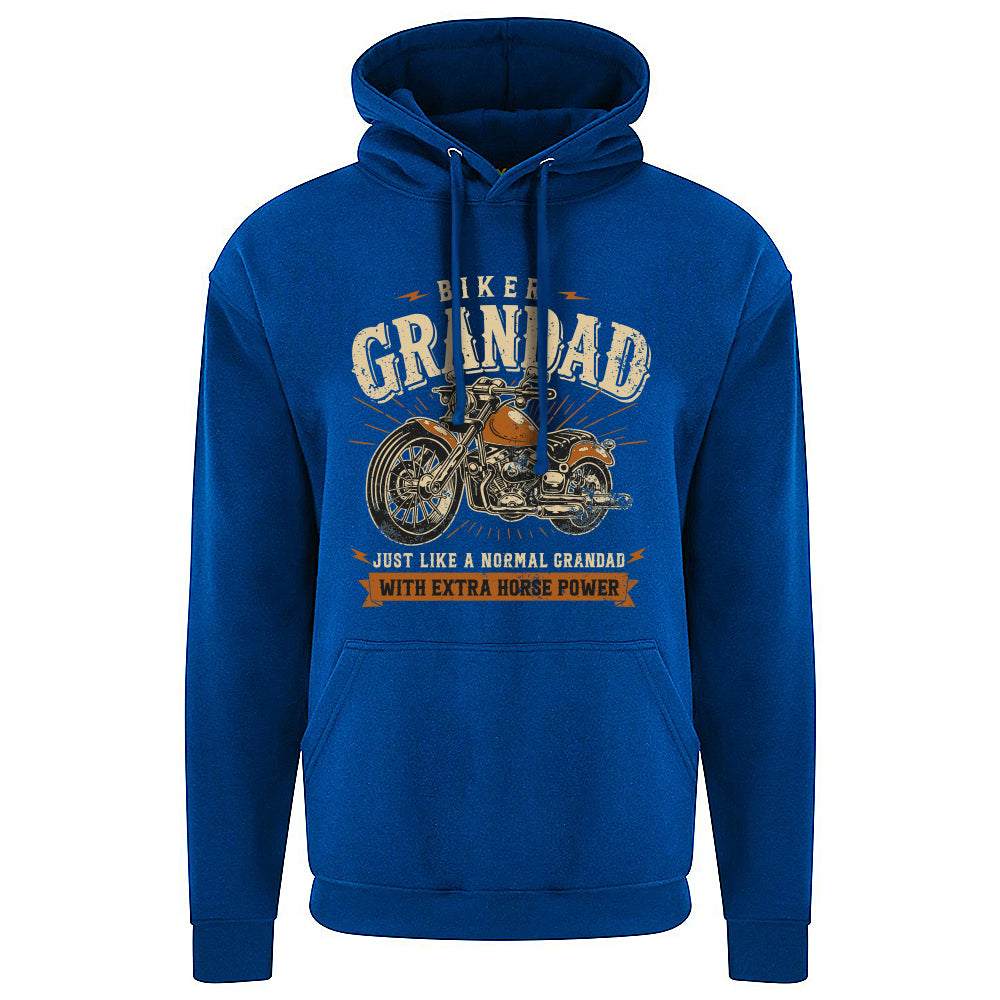 Biker Grandad Motorbike Hoodie