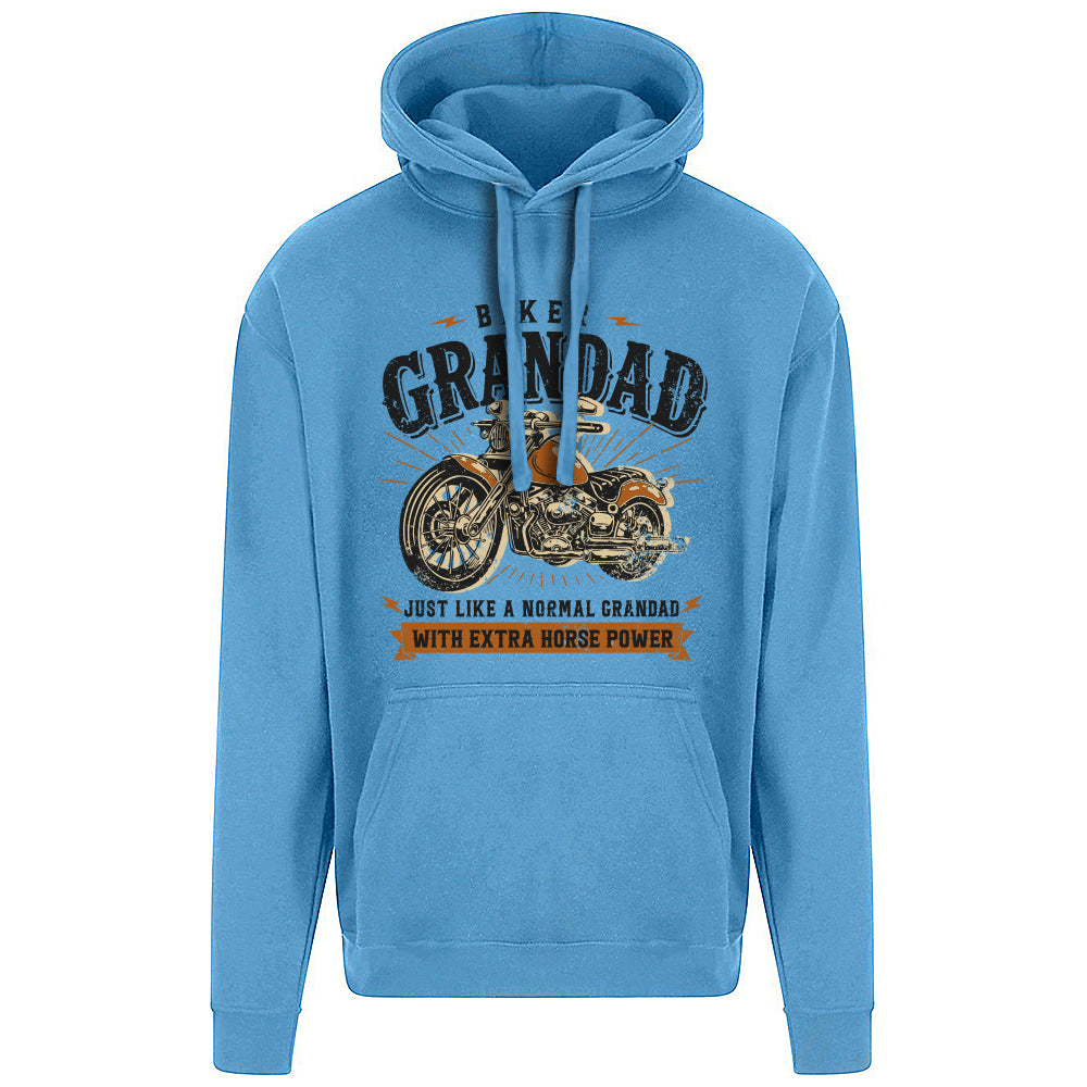 Biker Grandad Motorbike Hoodie