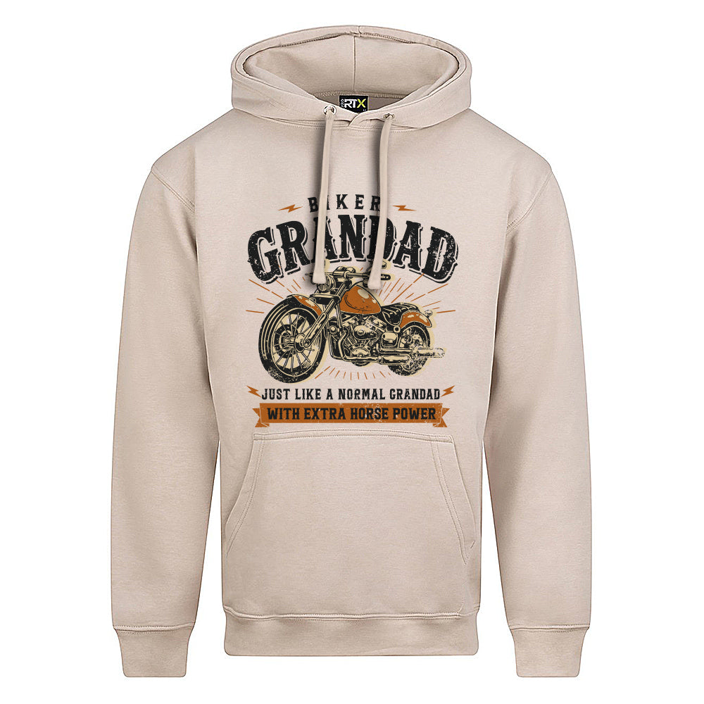 Biker Grandad Motorbike Hoodie