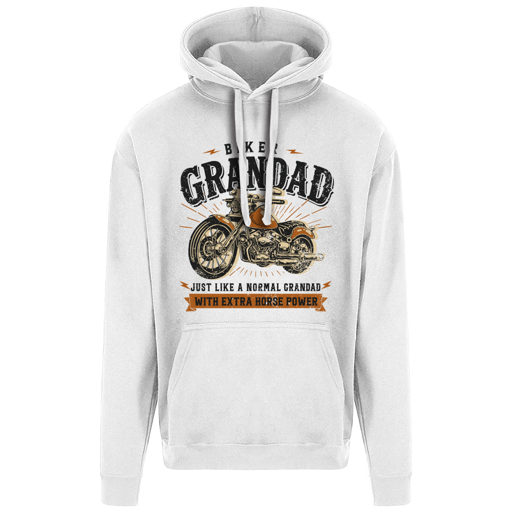 Biker Grandad Motorbike Hoodie