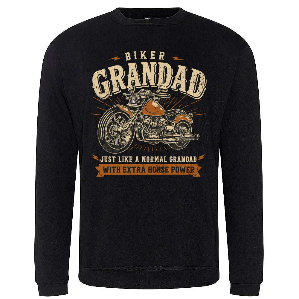 Biker Grandad Motorbike Sweatshirt