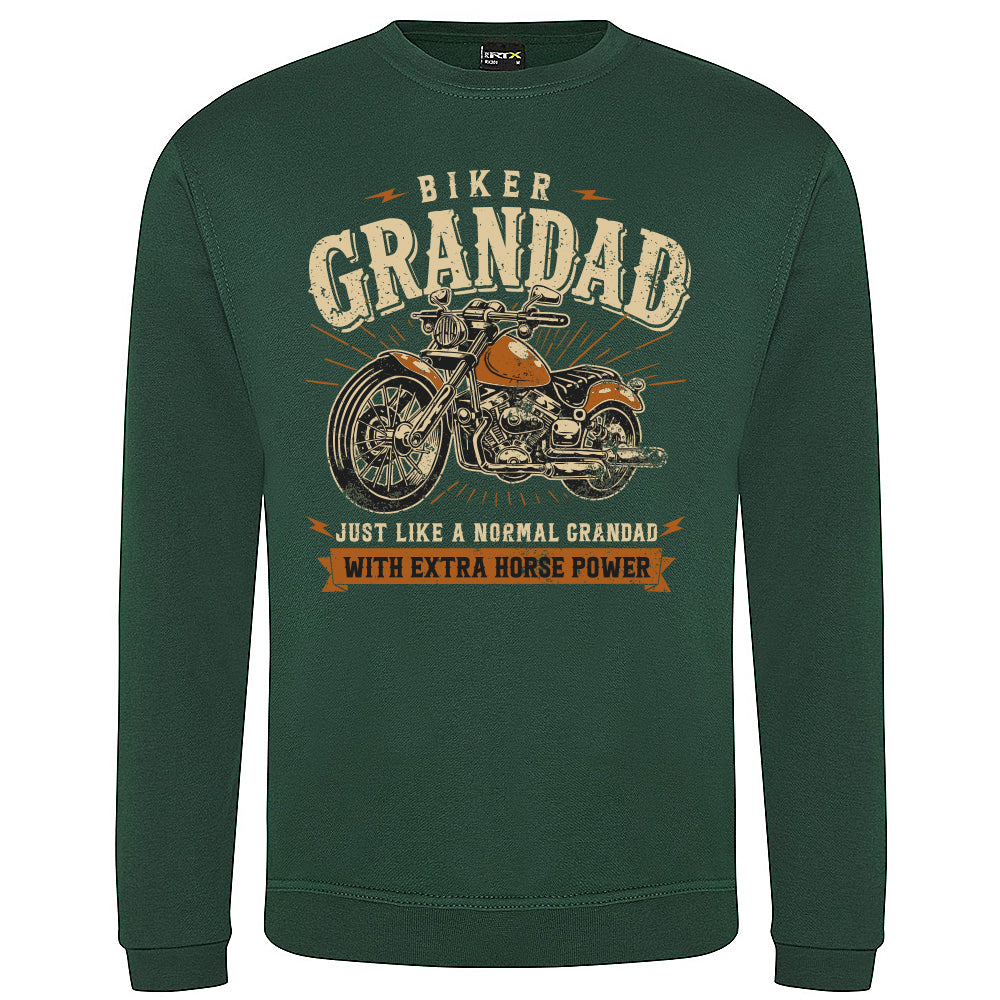 Biker Grandad Motorbike Sweatshirt