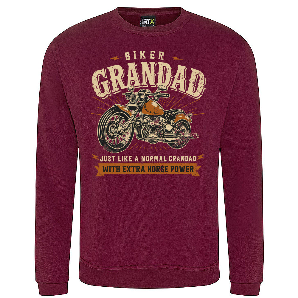 Biker Grandad Motorbike Sweatshirt